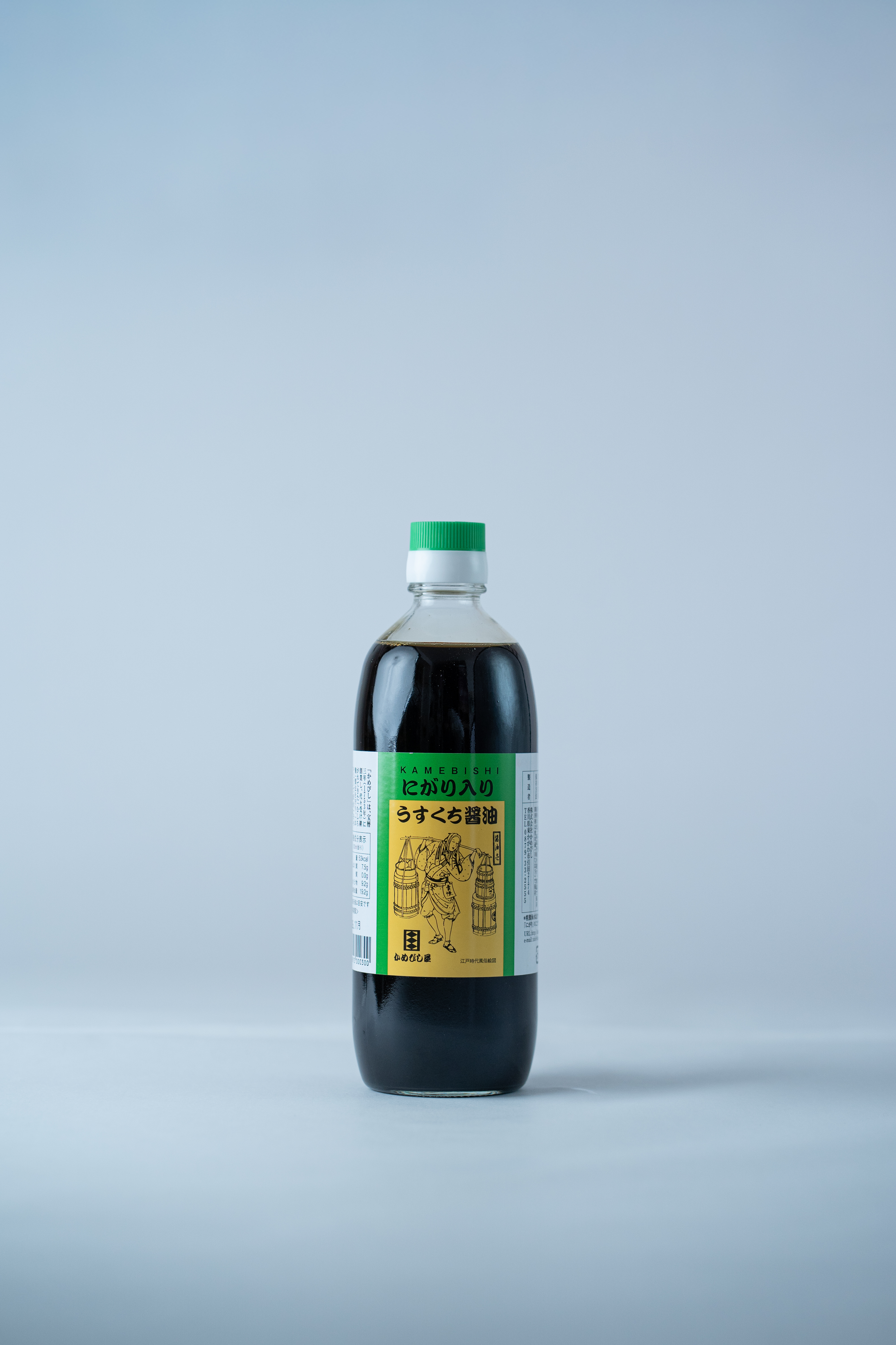 【かめびし屋】にがり入りうすくち醤油 500ml